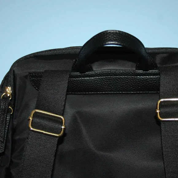 HAUTE HIPPIE Black On the Go Backpack Viral Decorative Beige Strap NWT main image 16